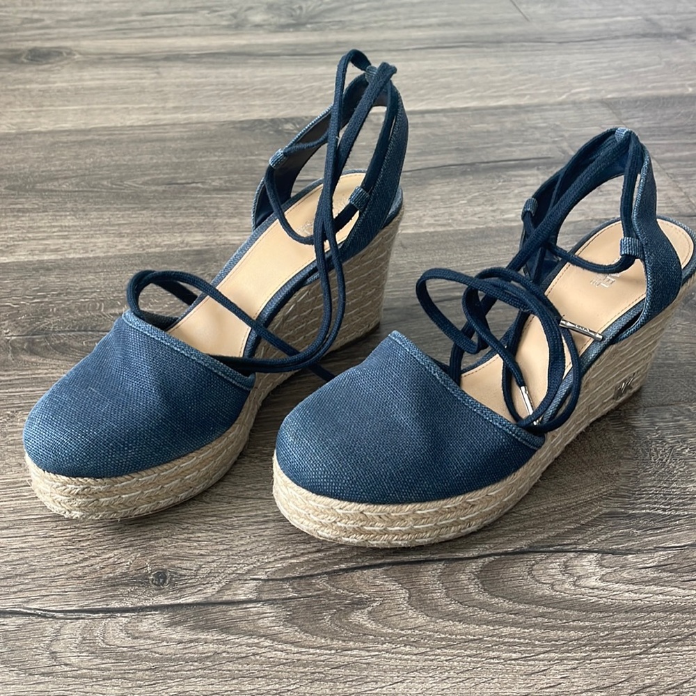Blue Michael Kors espadrilles